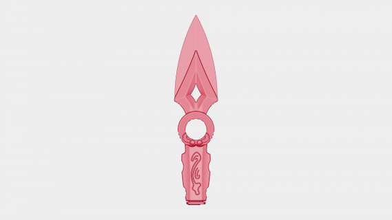 valoroso jett coltello rossa 3d print model - Mito3D