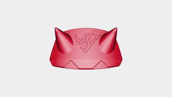 overwatch è copricapo rossa 3d print model - Mito3D