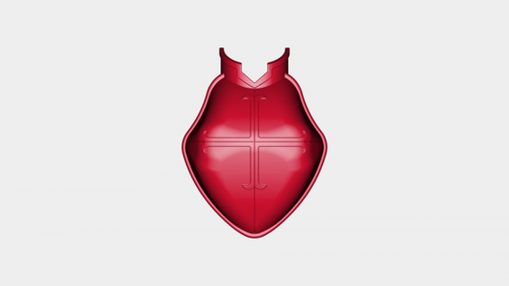 peri kuyruk Erza kırmızı kalp Kreuz zırh Ayarlamak redpah 3d print model - Mito3D