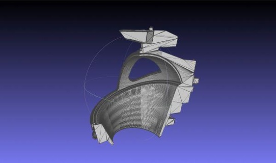 alien spacesuit helmet printable replica redpah 3d print model - Mito3D