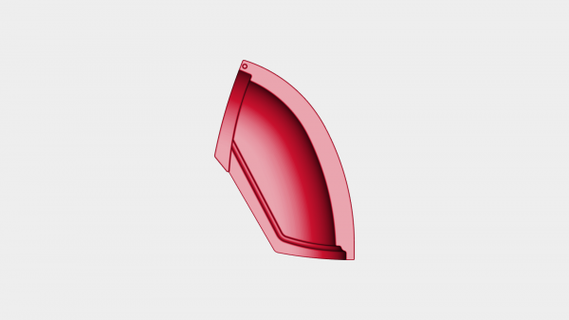 mandalorian beskar spalla mudhorn sigillo rossa 3d print model - Mito3D