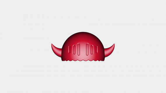 mortale peccati re Helbram casco stampabile modello rossa 3d print model - Mito3D