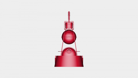 spoutnik 2 laika capsule cabot Assemblée imprimable modèle redpah 3d print model - Mito3D