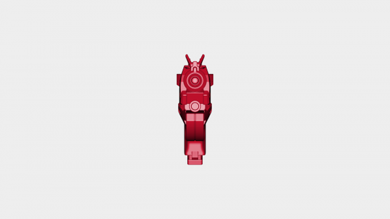 overwatch dva luce pistola rossa 3d print model - Mito3D