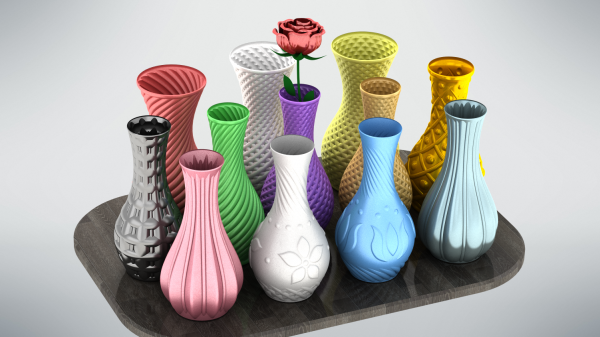 12x vase & spiral - super collection vasemode redpah 3D print model - Mito3D