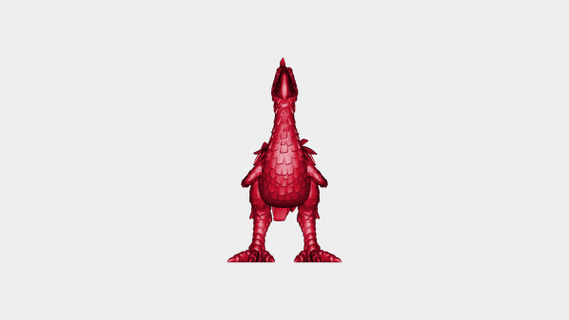 giant bird prey - phorusrhacos redpah 3d print model - Mito3D