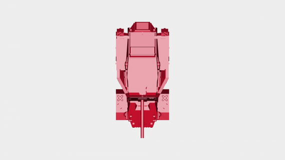 Volpe blindato macchina mki rossa 3d print model - Mito3D