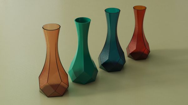 decorazione vaso rossa 3D print model - Mito3D