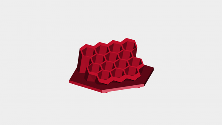 honeycomb organizer mod2 redpah 3d print model - Mito3D
