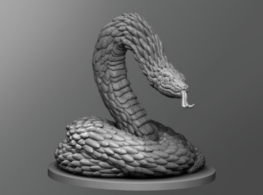 géant serpent redpah 3D print model - Mito3D