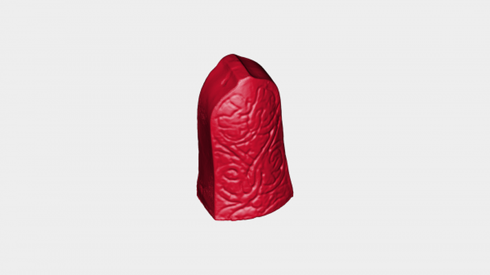 lewis pedone scacchi pezzo rossa 3d print model - Mito3D