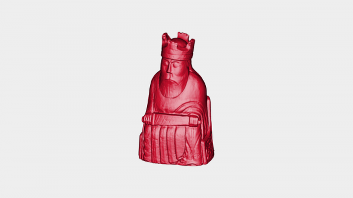 lewis re scacchi pezzo rossa 3d print model - Mito3D