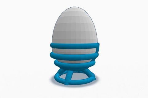 uovo squillare tazza rossa 3d print model - Mito3D