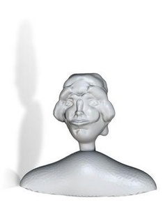 busto dama redpah 3d print model - Mito3D