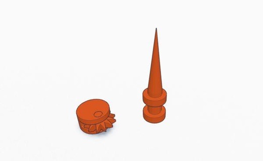 zucca intaglio kit tracciamento ruota poker rossa 3d print model - Mito3D