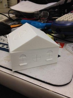 Casa Ashley rossa 3d print model - Mito3D