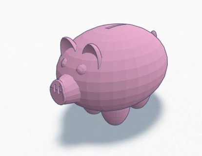Schweinchen Bank redpah 3d print model - Mito3D
