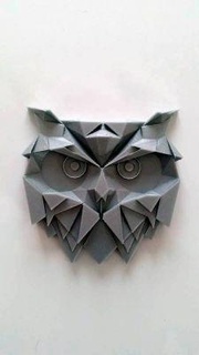 geometrical owl redpah 3d print model - Mito3D
