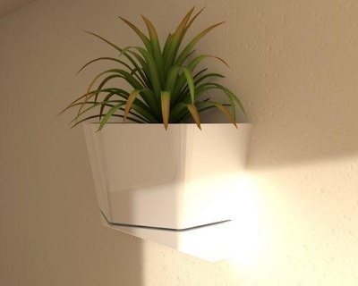 wall vase redpah 3d print model - Mito3D