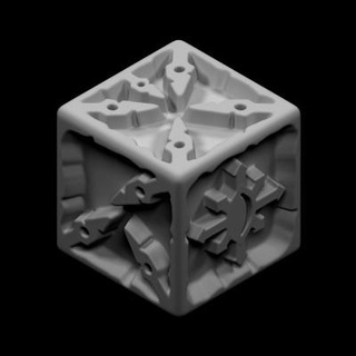 10mm - chaos space marine dice set 3d print model pring 3d print model - Mito3D