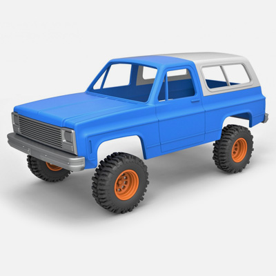 1980 chevrolet blazer k5 shell wheels style print ready 3d model 3D print model - Mito3D