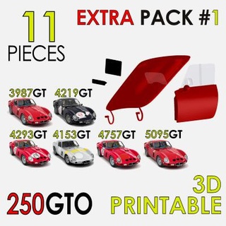 250 gto carro kit extra pacote 1 sj automotive design 3d print model - Mito3D