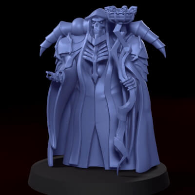 28mm ainz ooal vestido soberano 3d impressão modelo deathscythe124 3D print model - Mito3D