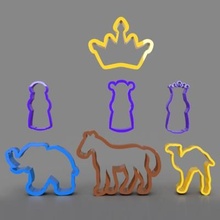 3 wise men animals cookie cutters pack print ready 3d model 3d print model - Mito3D