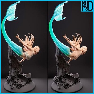 3d printable mermaid aronon 3d print model - Mito3D