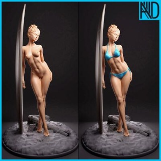 3d printable surfer girl aronon 3d print model - Mito3D