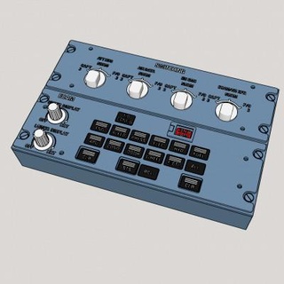 a320 ecam controlar panel traspuesta 3d impresión modelo ranpetel 3d print model - Mito3D