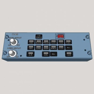 a320 ecam kontrol panel 3d Yazdır model ranpetel 3d print model - Mito3D