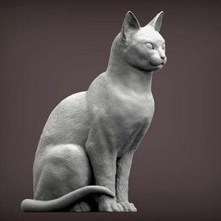 abisinio gato 3d impresión modelo alexander3dart 3d print model - Mito3D