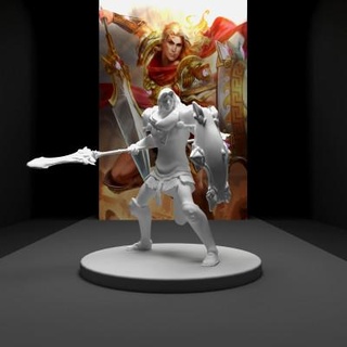 Achilles schlagen Buchkat 3d print model - Mito3D