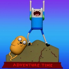 adventure time opening diorama - print ready 3d model sillytoys 3d print model - Mito3D
