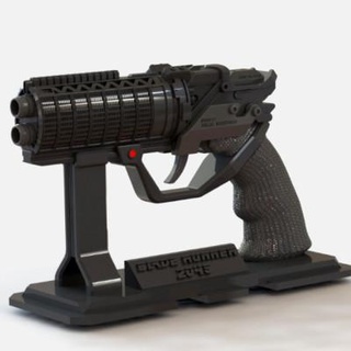 agent k's pistol blade runner makerlab 3d print model - Mito3D