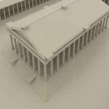 Aizanoi antiguo ciudad Zeus templo impresión Listo 3d modelo 3d print model - Mito3D