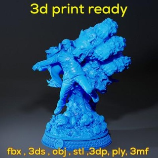 Akainu Stück Aktion Zahl nivinpoly420 3d print model - Mito3D