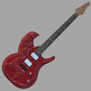alien guitar cnc woodworking humanxystudio 3d print model - Mito3D