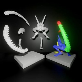 alien warrior - 3d print model moogar 3d print model - Mito3D