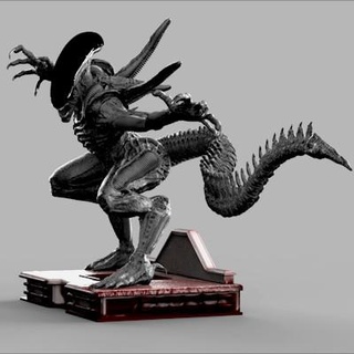 extraterrestre xénomorphe attaque 3d impression modèle seanguerrez 3d print model - Mito3D