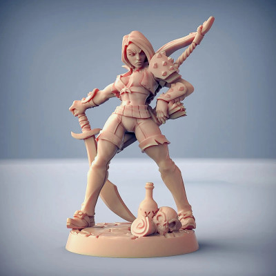 Alinear negrita pícaro heroína 3d impresión modelo 3dmodeldesigner 3D print model - Mito3D