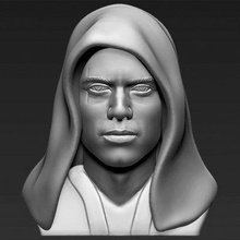 anakin skywalker star wars bust print ready 3d model here printing current size 5 cm height but you free scale it zip file contains obj stl created zbrush 3d print model - Mito3D