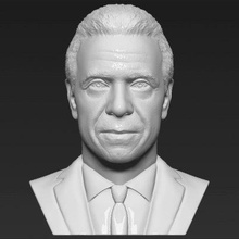 andrew cuomo bust print ready 3d model 3d print model - Mito3D
