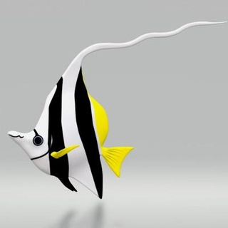 angel fish - 3d print model dawnhurt 3d print model - Mito3D