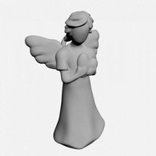 Engel Statue frei drucken bereit 3d Modell 3d print model - Mito3D