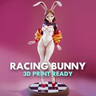 anime yarış tavşan kız 3d Yazdır model Kaladrash 3d print model - Mito3D