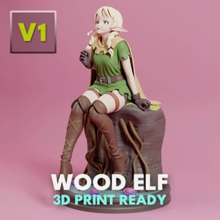 anime legna elfo v1 3d Stampa modello Caladrash 3d print model - Mito3D