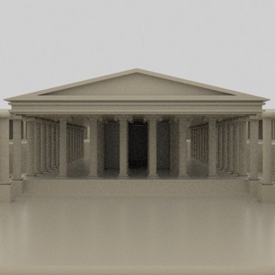 aphrodisias ancient city - aphrodit temple print ready 3d model 3D print model - Mito3D