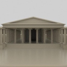 afrodisia antico città afrodito tempio Stampa pronto 3d modello 3d print model - Mito3D